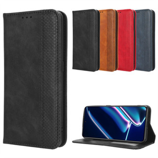 適用OPPO Realme GT Neo5 SE手機殼磁吸翻蓋復古紋皮套插卡保護殼