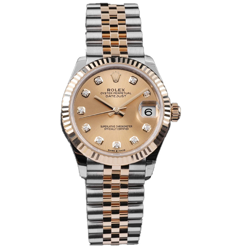 勞力士/Rolex 278273 間金女日誌香檳金盤鑽刻 錶盤31mm