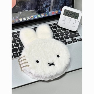 ✨新品 臺灣熱銷 免運✨小紅書同款hema miffy筆記本米菲耳朵兔子毛絨可平攤線圈本手賬本