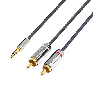 LINDY 林帝 CROMO 2RCA to 3.5mm音源線2M 35334 一般影音訊號線-