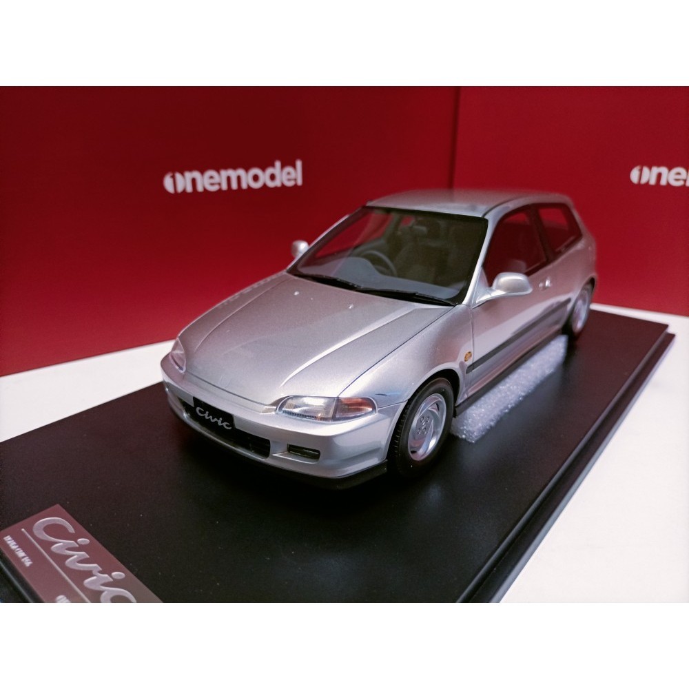 Onemodel 1 18 本田思域雙門跑車模型 Honda Civic Type R EG6 銀