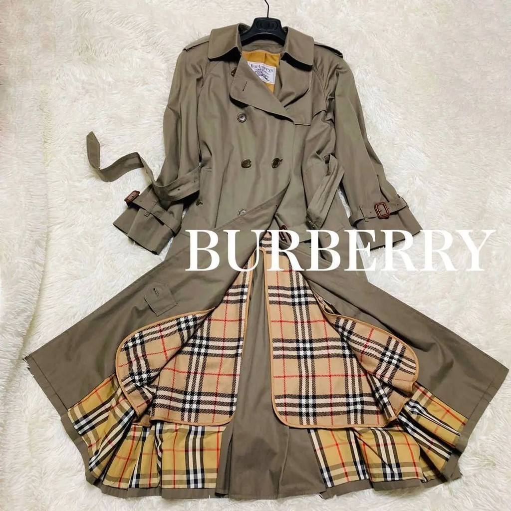 Burberry 博柏利 外套 長版風衣 大衣 羊毛 mercari 日本直送 二手