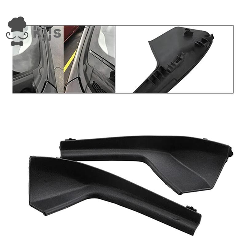 NISSAN 2 件裝汽車罩格柵外罩夾式加長罩 66895-EL000 66894-EL000 黑色 ABS 適用於日產