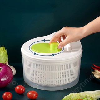 家用蔬菜脫水機創意手動水沙拉旋轉器水果瀝水籃烘乾機手搖廚房家用小工具