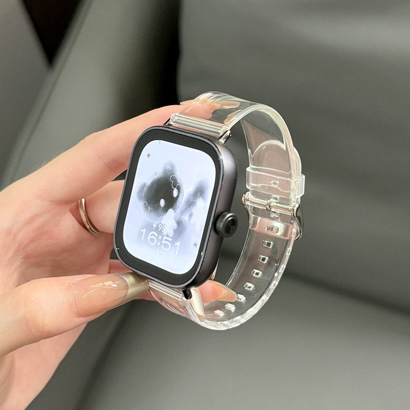 小米 紅米Redmi Watch4 Watch3 Active 智能手錶透明矽膠錶帶  Xiaomi 紅米手錶4 紅米3