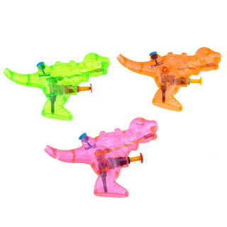 七彩透明恐龍哨子小水槍夏季水上玩具經典玩具現貨