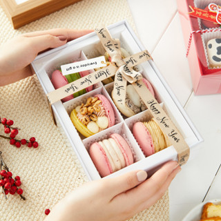 【現貨】【馬卡龍包裝】韓系6粒 手工餅乾 綠豆糕 法式胖馬卡龍 甜品包裝盒 高檔 烘焙 伴手禮盒