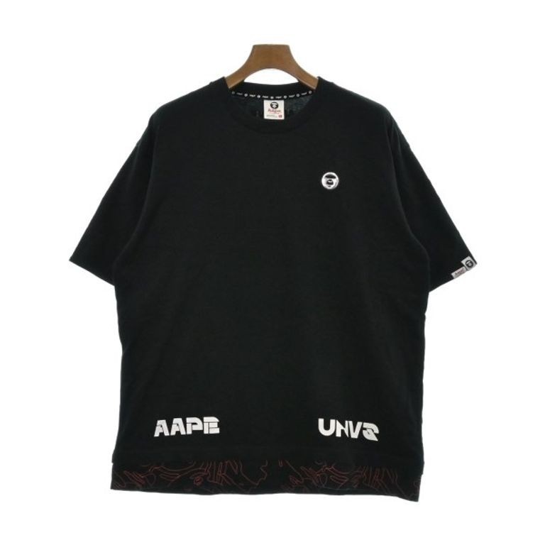 AAPE BY A BATHING APE th針織上衣 T恤 襯衫男性 黑色 日本直送 二手