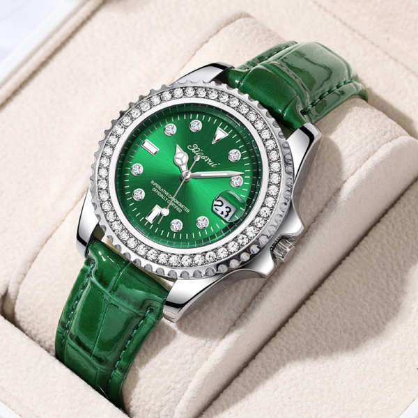 綠水鬼手錶女款輕奢小眾高端2023新款簡約優雅學生ins風皮帶女錶gt35720240510150551