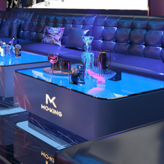 孔氏旗艦店 客製化尺寸 KTV茶几 酒吧茶几 發光茶几 包廂茶几 組合桌椅 不鏽鋼鋼化玻璃 組合桌子 小戶型桌子 客廳桌