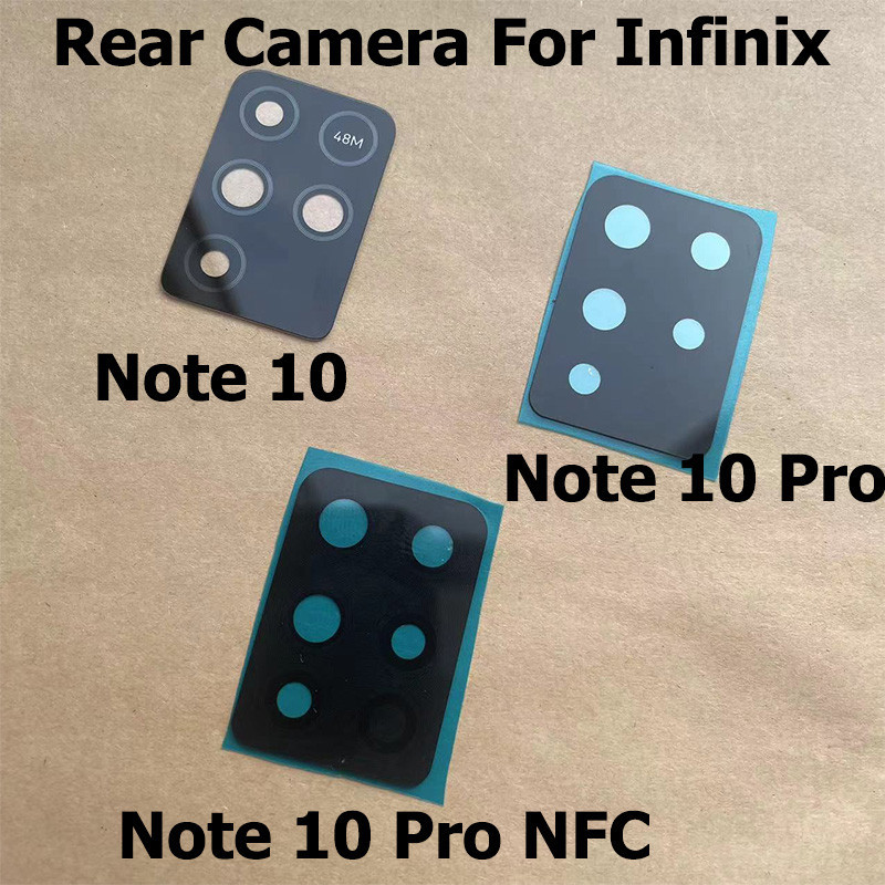 適用於 Infinix Note 10 Pro 後置攝像頭玻璃鏡頭帶膠貼紙適用於 Note 10 Pro NFC