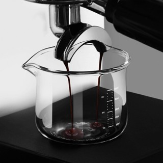 濃縮咖啡量杯帶透明刻度單噴嘴的咖啡小酒杯
