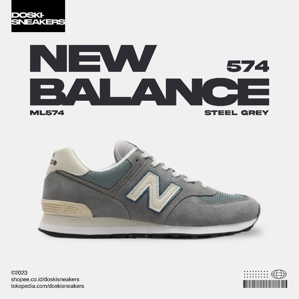 紐巴倫 New Balance ML574 574鋼灰色100%原裝運動鞋休閒男鞋女鞋原創運動鞋原創鞋New Balan