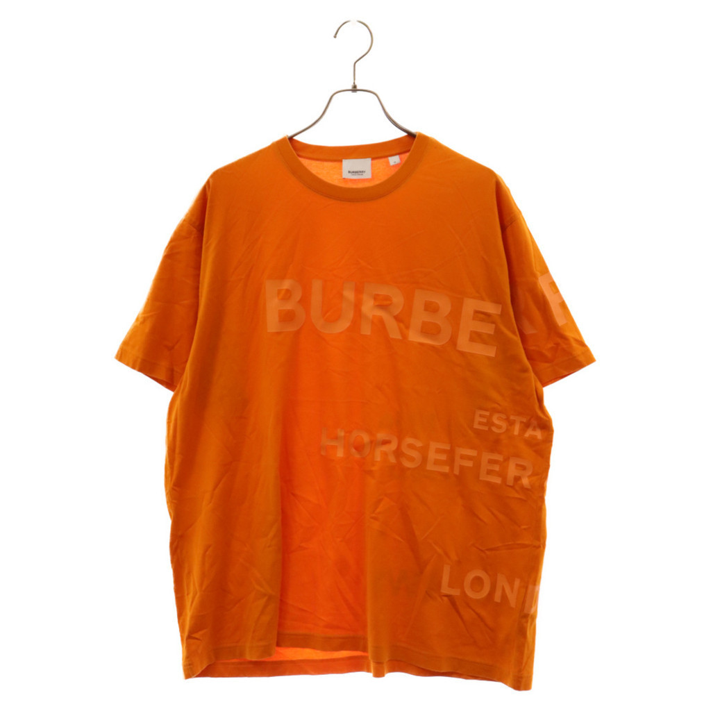 Burberry 博柏利襯衫 T恤橘色 短袖 日本直送 二手