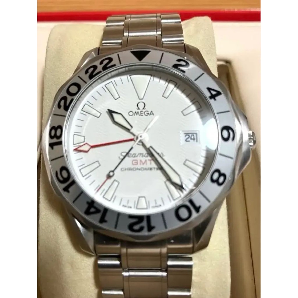 OMEGA 歐米茄 手錶 SEAMASTER 男用 自動上鍊 GMT 日本直送 二手