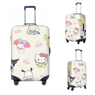 三麗鷗 Sanrio KUROMI MY MELODY 行李套 HELLO KITTY 防水防塵彈性套用於行李保護旅行箱