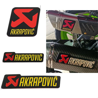 通用摩托車排氣管鋁標籤 Akrapovic 貼花貼紙 Moto 裝飾