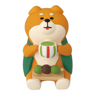 日本 DECOLE Concombre 福茶園公仔/ 狗狗喝杯茶 eslite誠品