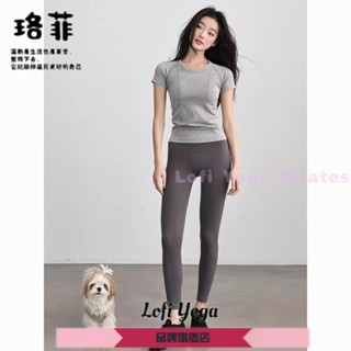 Lofi Yoga Pilates 運動上衣女短袖 寬鬆T恤大尺碼女 跑步短t 健身上衣女寬版 瑜珈衣女生短版 透氣吸汗