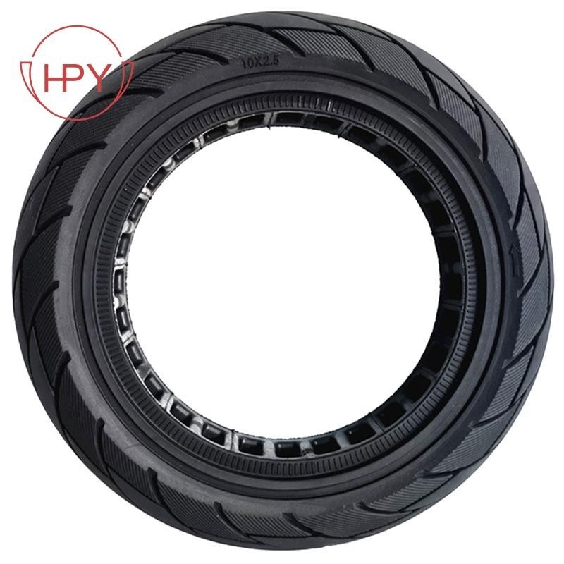 [hzhaiyaa1.tw]10X2.50-6.5空心實心輪胎MAX G30電動滑板車60/70-6.5蜂窩實心輪胎黑色