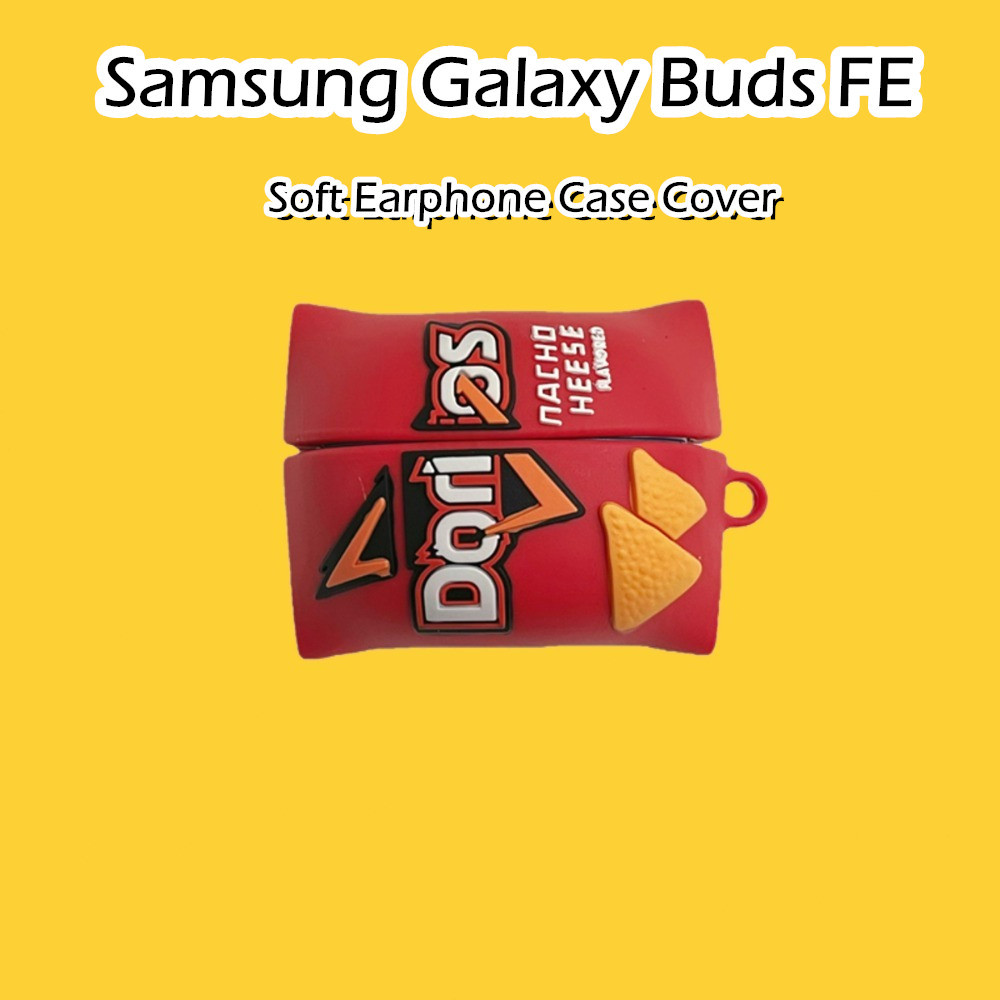 SAMSUNG [imamura] 適用於三星 Galaxy Buds FE 手機殼時尚卡通系列軟矽膠耳機殼外殼保護套