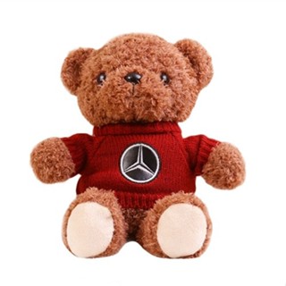 Funtoys 25cm小泰迪熊 汽車標誌毛衣 玩具熊 便攜式娃娃兒童玩具毛絨公仔
