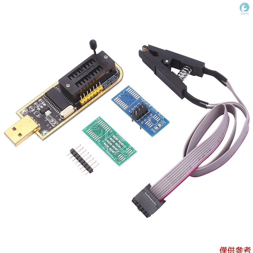 Ch341a USB編程器EEPROM BIOS Flasher可編程邏輯電路帶SOP8閃存夾適用於24/25系列芯片