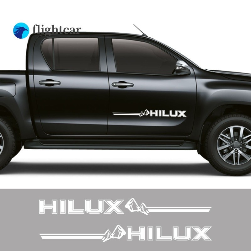 運動貼紙適用於皮卡門側豐田 Hilux Vigo Rovo Rocco 卡車乙烯基薄膜裝飾汽車配件