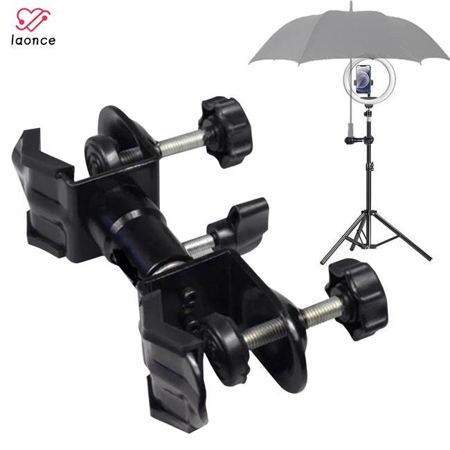 Sgd戶外攝影架傘架相機三腳架雨傘固定夾防水攝影配件