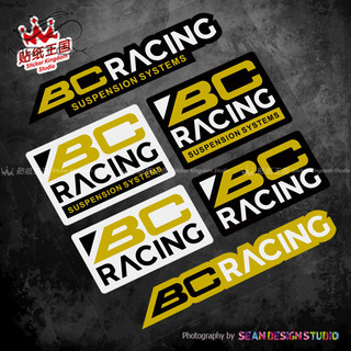 【台灣出貨】BC RACING 避震器絞牙避震貼紙 JDM HF hellaflush改裝反光貼 防水防嗮貼紙 裝飾貼