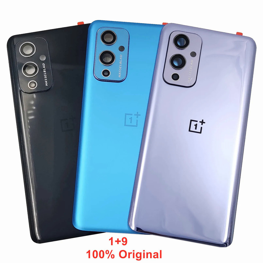 大猩猩玻璃適用於 OnePlus 9 100% 全新電池蓋硬後門蓋後殼面板外殼 + 相機鏡頭 + 粘合劑