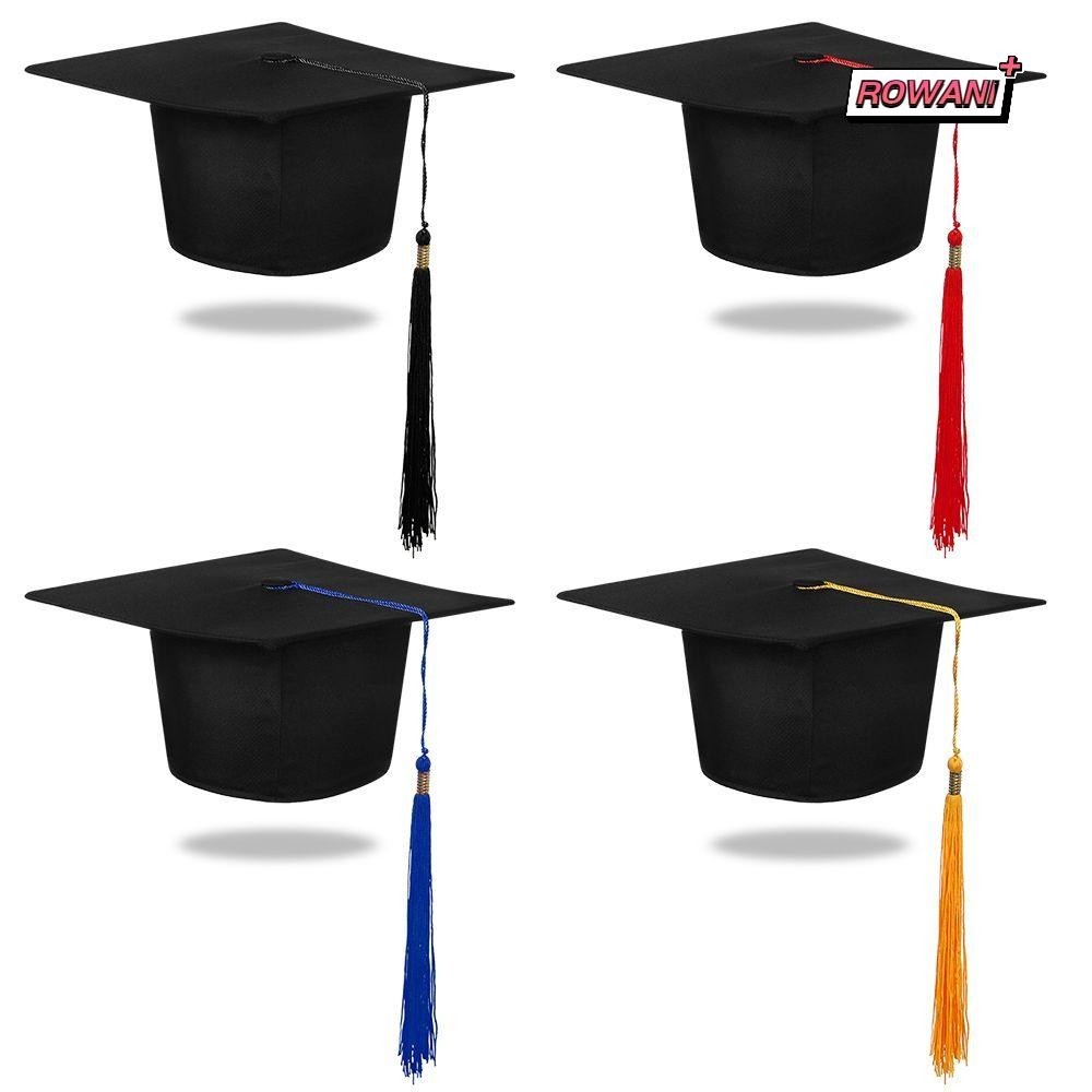 ROWAN1灰泥板帽,恭喜畢業生大學畢業帽,男女通用2024畢業快樂高中畢業季大學學術帽子