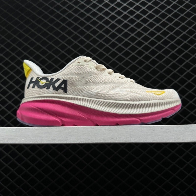 Hoka ONE ONE Clifton 9 男女專業緩震跑鞋男女通用超輕透氣厚底運動鞋尺碼 36-45