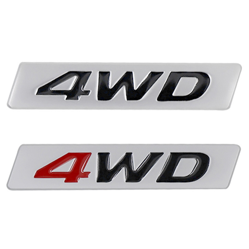 HYUNDAI 3d 金屬標誌 4WD 標誌貼花汽車後備箱徽章適用於現代聖達菲 2 Starex iX55 Terrac