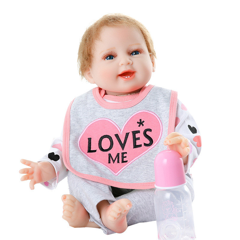 外貿仿真嬰兒重生娃娃搪膠軟膠洋娃娃55cm仿真娃娃兒童玩具批發