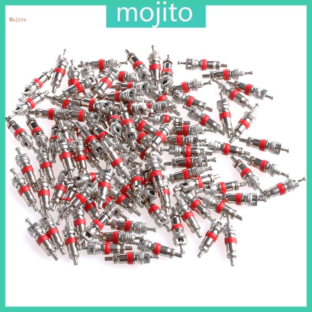 Mojito 100 件套汽車卡車更換輪胎輪胎用於閥桿核心部件全新