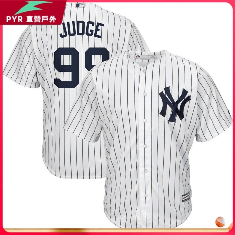 [優選]棒球服 Yankees棒球服洋基隊球衣99號JUDGE藍色白色小外套訓練服T恤刺繡
