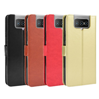 適用華碩Zenfone7 Pro手機殼ZS670KS/ZS671KS手機皮套瘋馬紋翻蓋