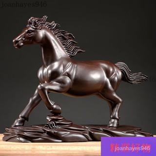 飾品擺件-黑檀木馬 一馬當先擺件 實木鵰刻生肖馬 工藝品 馬到成功 傢居 客廳裝飾 木鵰馬擺件 風水擺設 招財擺飾