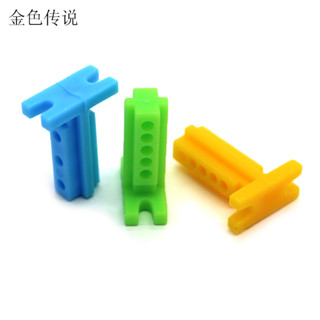 DIY腳型杆 帶孔塑膠支撐杆2mm軸支架多功能玩具腳架手工拼裝材料