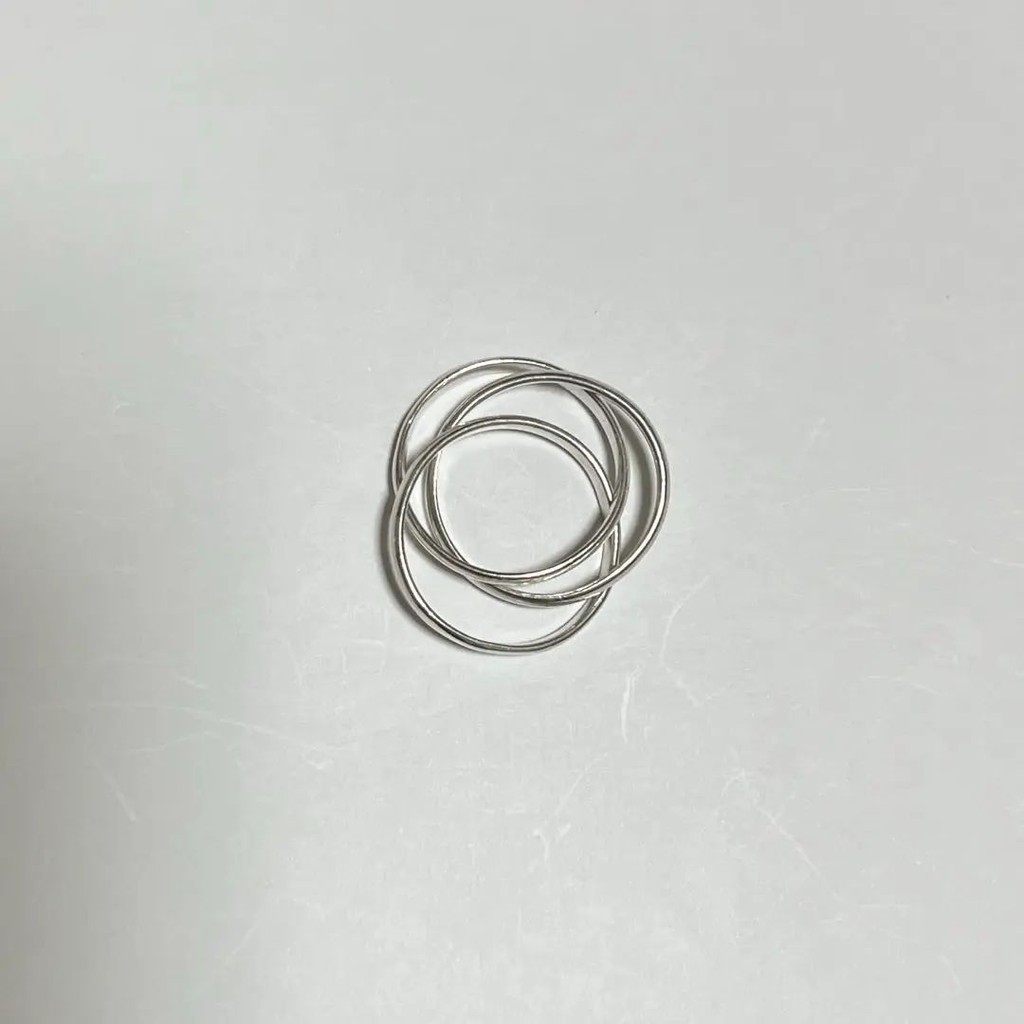 Jouete 戒指 silver 三連式 925 簡單 mercari 日本直送 二手