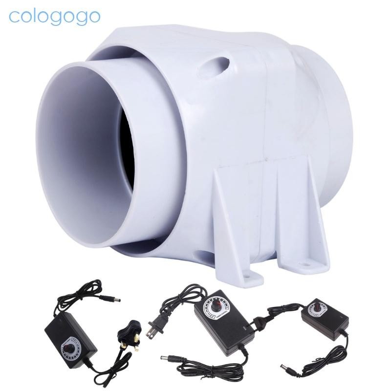 Colo 抽風機管道風扇 110 毫米 PVC 強力管道抽風機非常適合餐廳和車間浴室