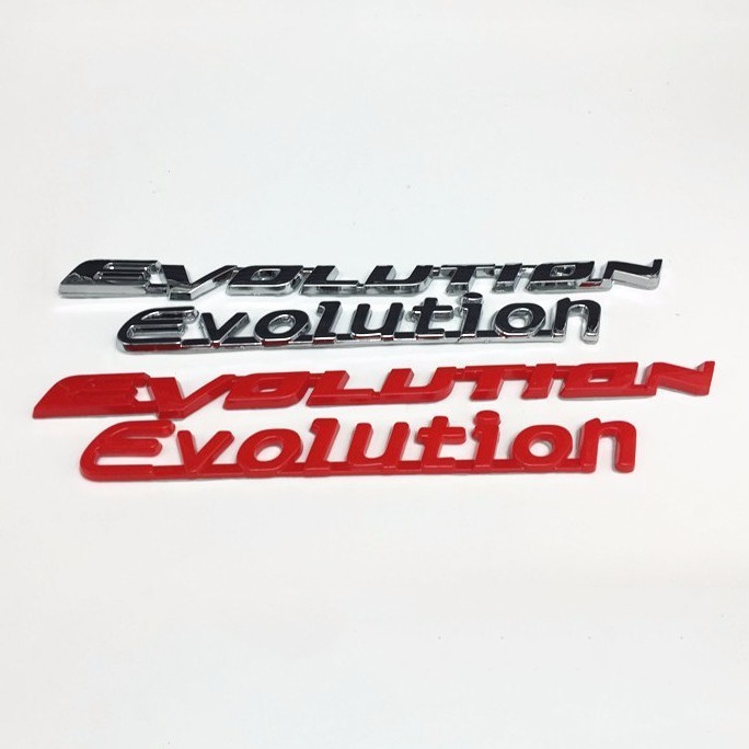 MITSUBISHI 有趣的汽車 1 x ABS Evolution Side 後標誌三菱徽章貼紙