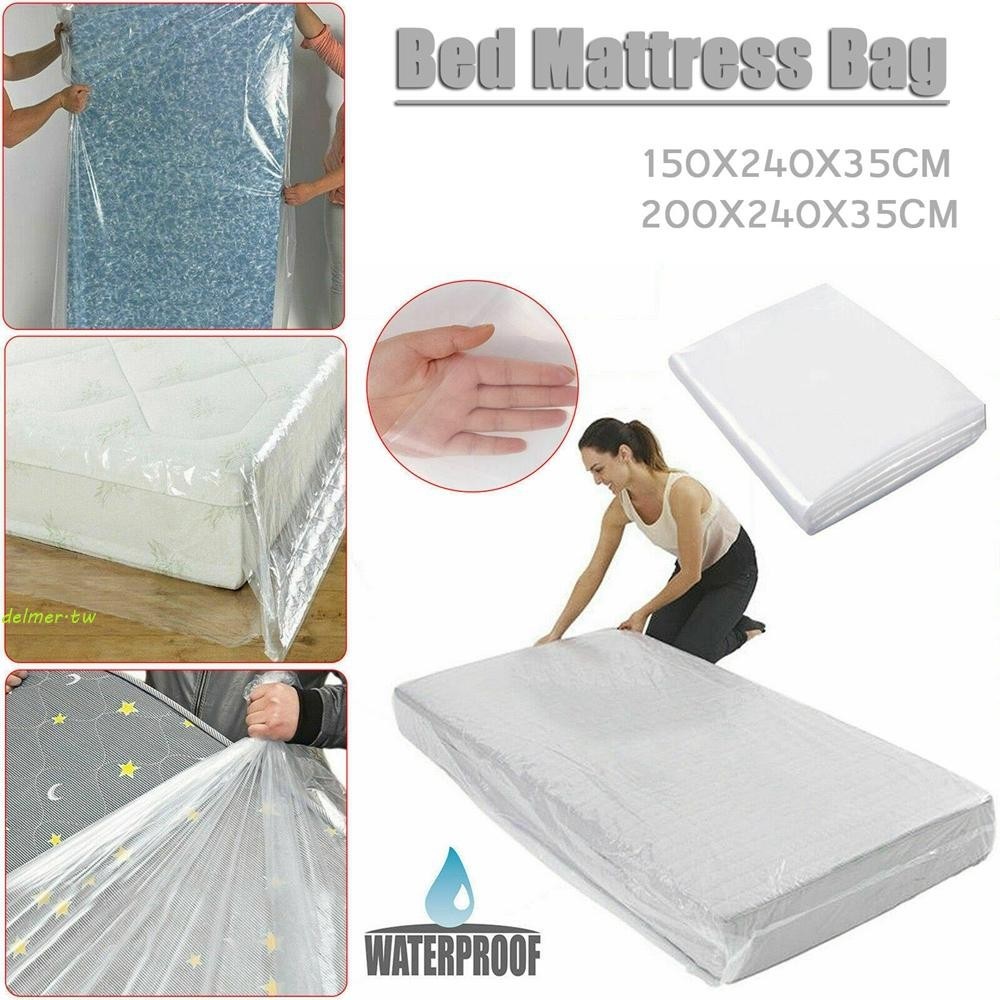 DELMER床墊套防水透明的搬家家庭對於床保管部床墊保護套
