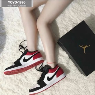 高品質 Nike Air Jordan 1 Low Black Toe 黑紅腳趾 女鞋553558-116