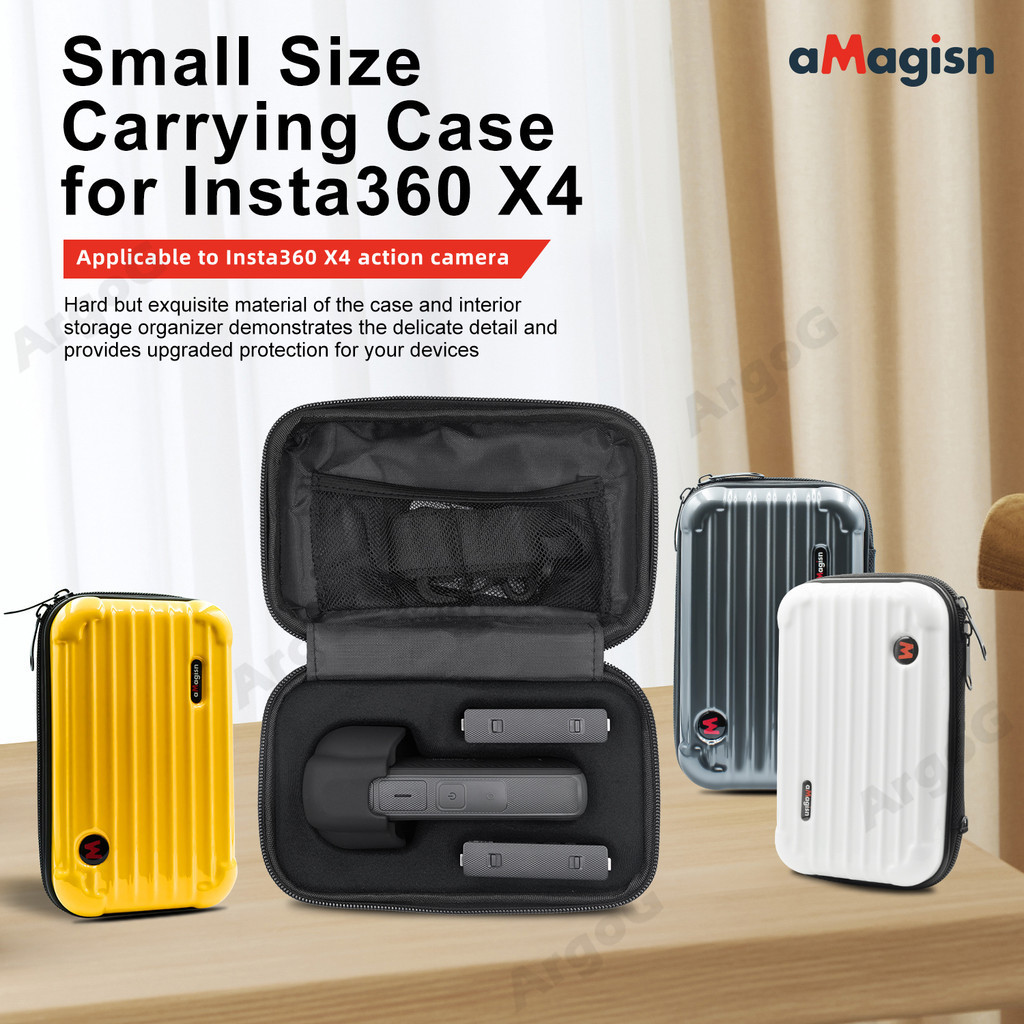 Amagisn Insta360 X4 迷你收納盒小號便攜包硬質防水收納袋 Insta360 X4 配件