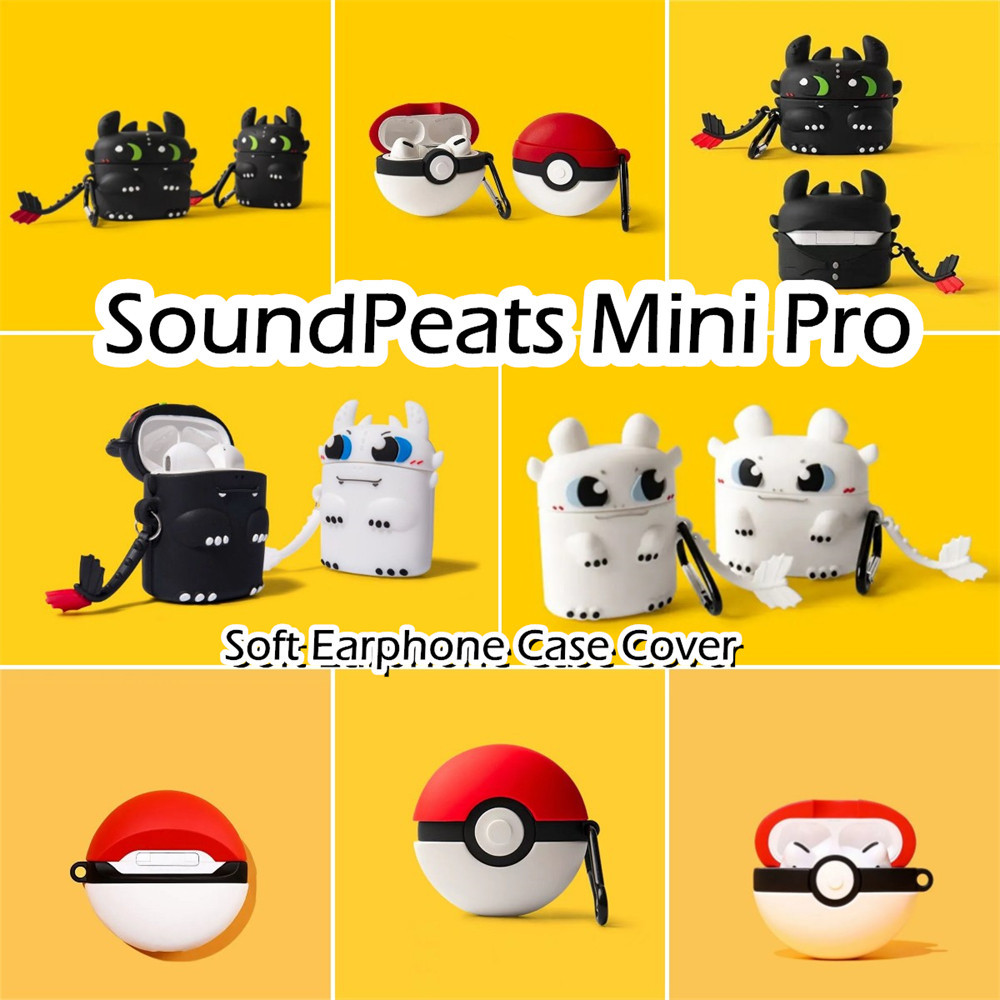 [imamura] 適用於 SoundPeats Mini Pro Case 創意卡通軟矽膠耳機套外殼保護套