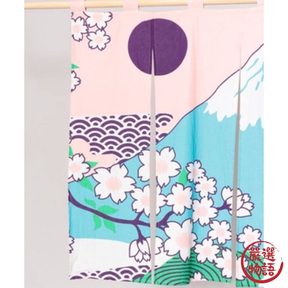 日式風格門簾 相撲/櫻花富士山 兩款可選 窗簾 門簾 短簾 日本文化 居家裝飾 日本進口 日本 (SF-014857)
