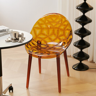 【🚛快速出貨🚛】北歐簡約風餐椅 女生梳妝椅 化妝椅 餐廳餐椅 現代簡約 透明椅 化妝凳 亞克力椅子