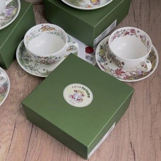 Noritake 日本則武宮崎駿可愛龍貓小清新骨瓷咖啡杯家用輕奢禮盒裝